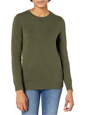 Women's 100% Cotton Crewneck Sweater - Lightweight Knit Pullover, OEKO-TEX